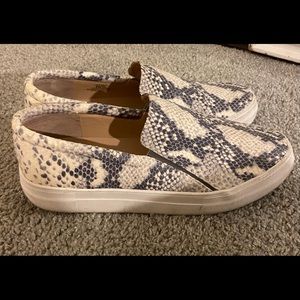 Vince Camuto Snake Skin Slip Ons